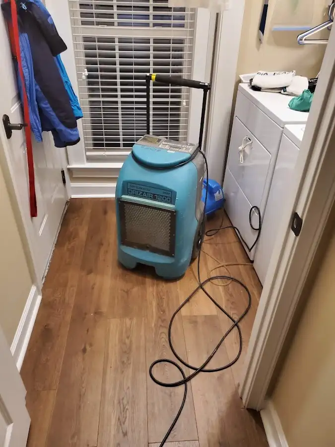 Commercial dehumidifier deployed for Flood Damage Cleanup in Francisville