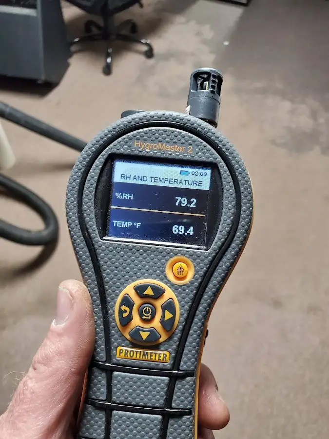 Moisture meter humidity assessment for Mold Remediation & Removal in Francisville
